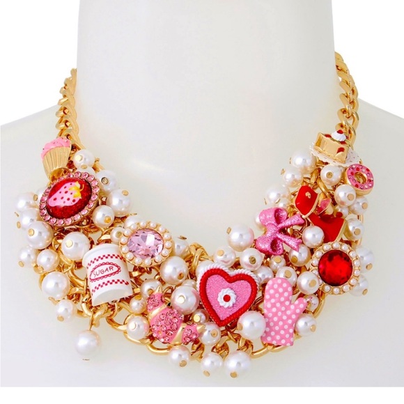 NWT Betsey Johnson Baking Charms Statement Necklace 🧁
